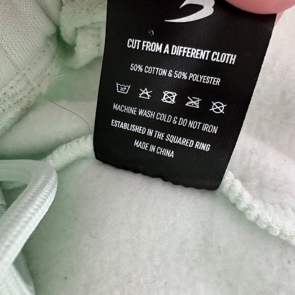 Boxraw Womens Boyfriend Shorts Mint Green Sweat Shorts Casual Size Large - Picture 8 of 15